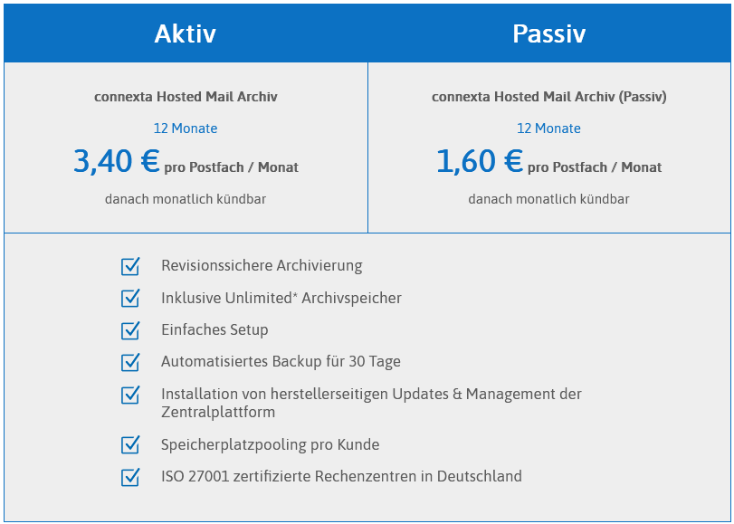 Preisuebersicht